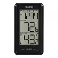 La Crosse Technology 308-43647-INT Digital Black Wireless Thermometer with Indoor Humidity, LCD