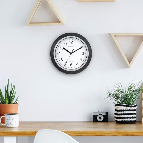  [아마존핫딜][아마존 핫딜] La Crosse Technology WT-3102B 10-Inch WWVB Self-Set Analog Wall Clock and Automatic DST Reset