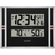 La Crosse Technology 513-149 11 inch Atomic digital wall clock with temperature