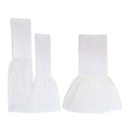 La Mode Couture Custom Linen Ruffled Bedskirt White Linen Bedskirt California King 13 Drop