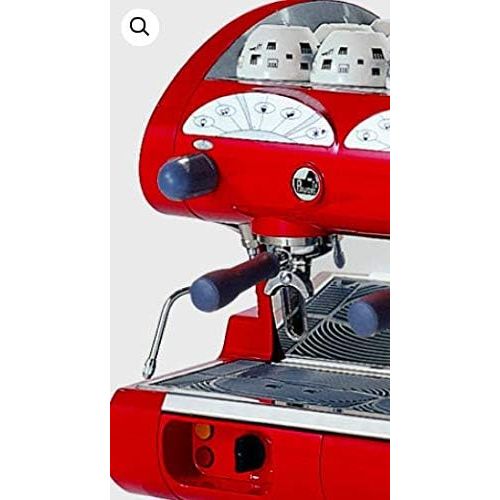  La Pavoni Bar-Star 2V-R 2-Group Volumetric Commercial Espresso Machine, 14L Boiler Water Capacity, Red