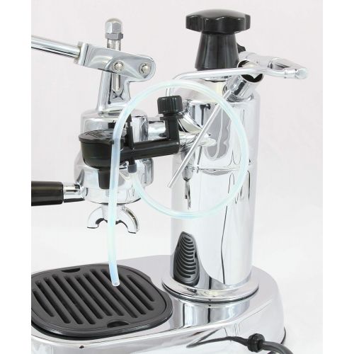  La Pavoni EPC-8 Europiccola 8-Cup Lever Style Espresso Machine, Chrome