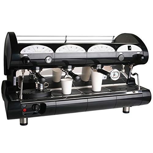  La Pavoni Bar-Star 3V-B Espresso Coffee Machine, Golden Black, 21.5 liter boiler water capacity, Manual boiler water charge button, Anti-vacuum valve, Electronic automatic water le