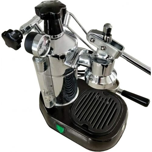  La Pavoni PBB-16 Professional 16 Cup Espresso Lever Machine, 38-Ounce Boiler Capacity, Chrome with Black Base