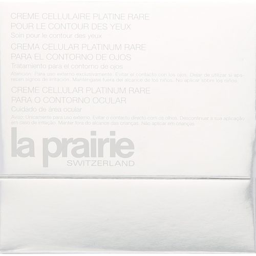  La Prairie Cellular Eye Cream Platinum Rare for Unisex, 0.68 Ounce