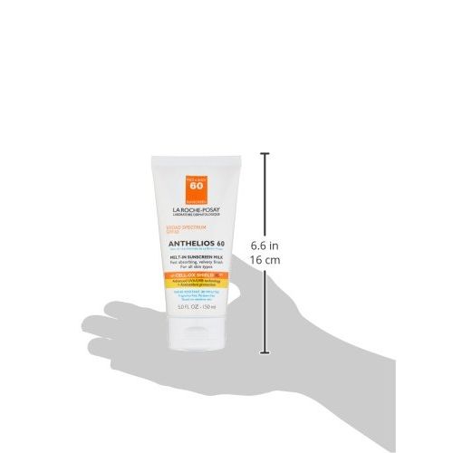  [아마존베스트]La Roche-Posay Anthelios Melt-In Sunscreen Milk Broad Spectrum SPF 60, Water Resistant & Oil Free, Suitable for Sensitive Skin