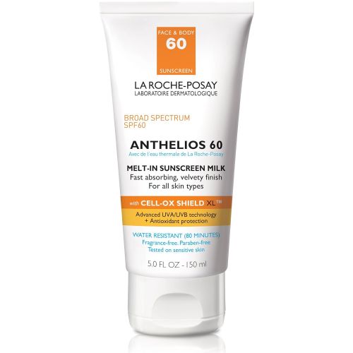  [아마존베스트]La Roche-Posay Anthelios Melt-In Sunscreen Milk Broad Spectrum SPF 60, Water Resistant & Oil Free, Suitable for Sensitive Skin