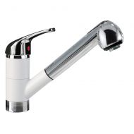 La Toscana LaToscana MIXBIXEXT-58UG Single Handle Pull-Out Faucet, Milk White