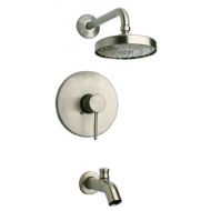 La Toscana 78PW697 Elba Single-Handle Pressure Balance Tub/Shower Faucet, Brushed Nickel