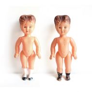 /LaBelleEpoqueDeco 2 Vintage Celluloid French Baby Dolls Collectible from the Fifties