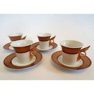 /LaBoutiqueDeValentin Vintage Limoges Demitasse Coffee Set of 4