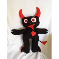 /LaCageAuTroll Funny black Devil Doll 47 cm