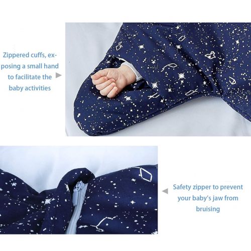  LaChaDa Baby Sleeping Bag Cotton Wearable Blanket Sleepsuit Autumn Winter Swaddle Blankets Newborn Toddler