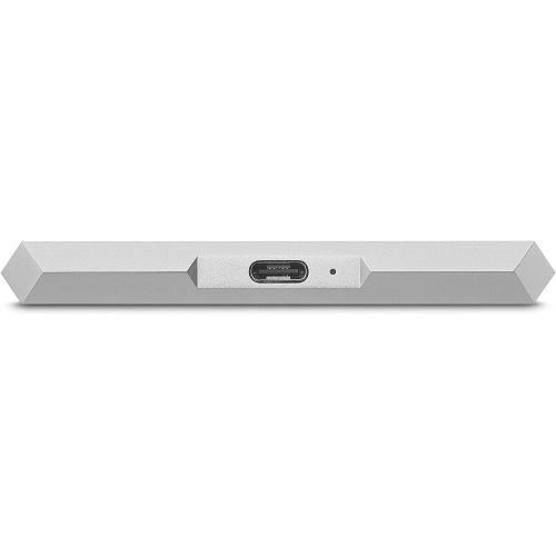  LaCie Mobile Drive 2TB External Hard Drive HDD  Moon Silver USB-C USB 3.0, for Mac and PC Computer Desktop Workstation Laptop (STHG2000400)