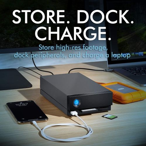 LaCie 1big Dock 8TB External Hard Drive HDD Docking Station ? Thunderbolt 3 USB 3.1 USB 3.0 7200 RPM Enterprise Class Drives, for Mac and PC Desktop, Data Recovery (STHS8000800)