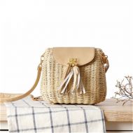 LaSaLiRi Rattan Bags Handmade Summer Women Shoulder Bags Wicker Beach Bag Tassel Summer Handbags Straw Bags KS1165