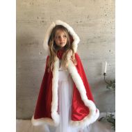 LaVieEnRoseaParis Little Red Riding Hood cape 3/5 years, disguise for kids made in France
