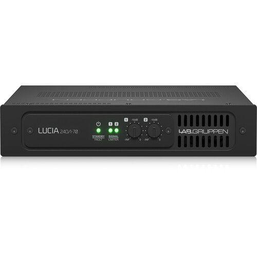  Lab.Gruppen LUCIA 240/1-70 Compact Mono Amplifier for High-Impedance 70V Installations (1 x 240W)