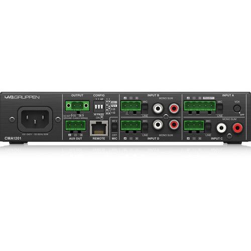  Lab.Gruppen CMA1201 120W Commercial Mixer Amplifier with 4 Inputs