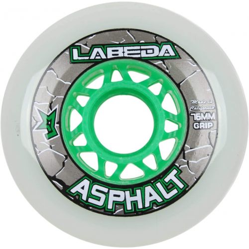  Labeda Wheels Inline Roller Hockey Gripper Asphalt Outdoor White 76mm 83A x1