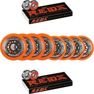 Labeda Asphalt Inline Roller Hockey Wheels 72mm  80mm Hilo Orange 85A Bones Reds