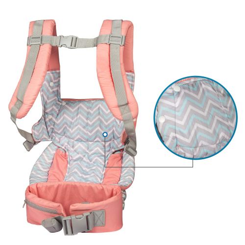 Labi Premium Cotton Baby Carrier with Adjustable Bucket Seat, Ergonomic All Position Baby Backpack with...