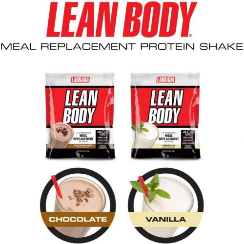  Labrada Nutrition Lean Body - Vanilla Ice Cream - Box of 80 Packets - 2.78 oz (79 g) each