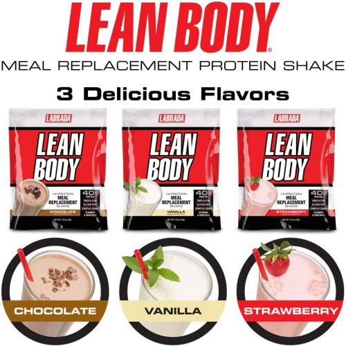  Labrada Nutrition Lean Body - Vanilla Ice Cream - Box of 80 Packets - 2.78 oz (79 g) each