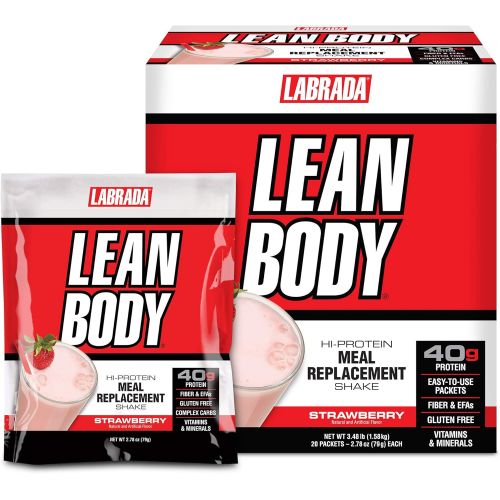  Labrada Nutrition Lean Body - Vanilla Ice Cream - Box of 80 Packets - 2.78 oz (79 g) each