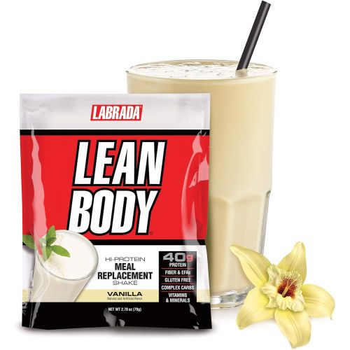  Labrada Nutrition Lean Body - Vanilla Ice Cream - Box of 80 Packets - 2.78 oz (79 g) each