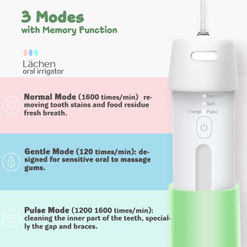  [아마존 핫딜]  [아마존핫딜]Lachen Water Flosser Portable Cordless Dental Oral Irrigator Mini Rechargeable Electric Flossing for Clean Teeth...