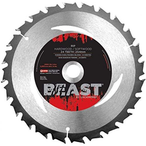  [아마존베스트]Lackmond Beast Rip Saw Blades - 12 Hardwood/Softwood Cutting Tool with Heat Vents for Reduced Heat Build Up and Increased LifeSpan & 1 Arbor - WRB12024