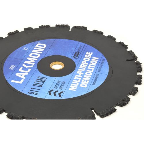  Lackmond 911 DEMO Series Saw Blade - 14 Multi Purpose Demolition Tool with Jagged Carbide Segments for Heavy Duty Chopping and Ripping & 1 - 20mm Arbor - DEMO14