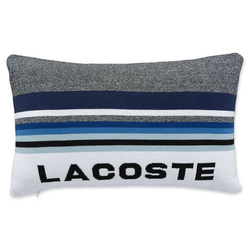 라코스테 Lacoste Ski Oblong Throw Pillow in BlueWhite