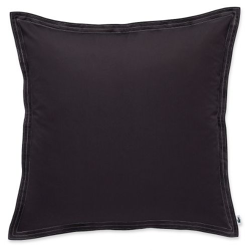 라코스테 Lacoste Washed Sateen Square Throw Pillow in Iron
