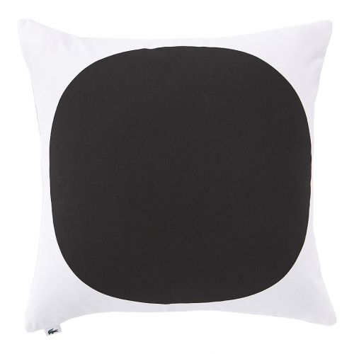 라코스테 Lacoste Big Dot Square Throw Pillow in White