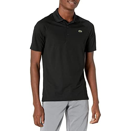 라코스테 Lacoste Mens Sport Short Ultra Dry Raglan Sleeve Polo Shirt