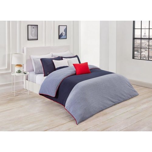 라코스테 Lacoste L.12.12 Comforter Set, Grey, TwinTwin Extra Long