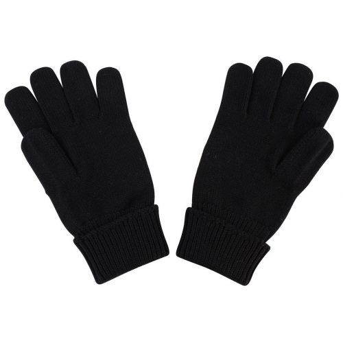 라코스테 Lacoste Mens Plain Wool Gloves - Black