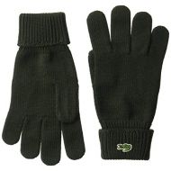 Lacoste Mens Mens Green Croc Wool Gloves