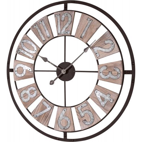  Lacrosse 404-4070 27.5 Inch Industrial Decorative Quartz Wall Clock