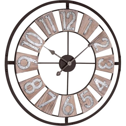  Lacrosse 404-4070 27.5 Inch Industrial Decorative Quartz Wall Clock