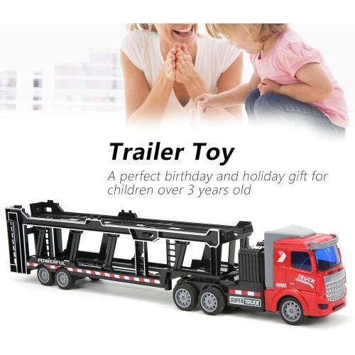  Ladieshow Bruder Toys,Children Remote Control Bruder Trailer Truck Detachable Flatbed Semi?Trailer Engineering Tractor for Boys