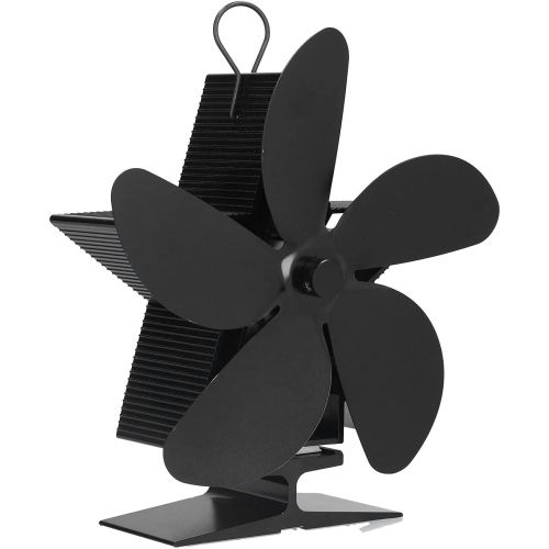  Ladieshow 5 Blade Fireplace Fan Stove Fan Eco Friendly Circulate Heat Powered Wood Stove Fan for Wood Stove Fireplace