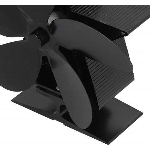  Ladieshow 5 Blade Fireplace Fan Stove Fan Eco Friendly Circulate Heat Powered Wood Stove Fan for Wood Stove Fireplace