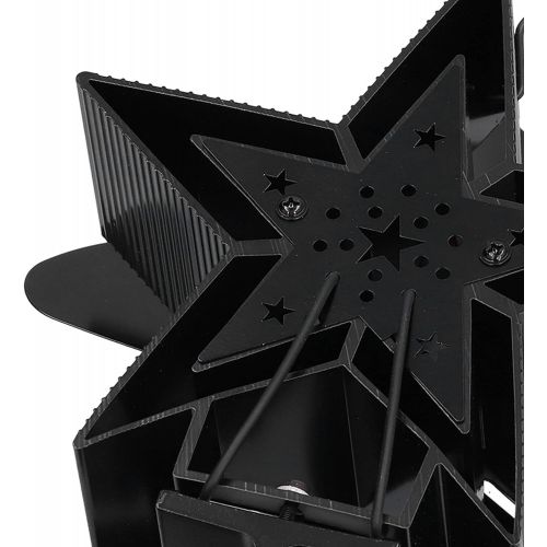  Ladieshow 5 Blade Fireplace Fan Stove Fan Eco Friendly Circulate Heat Powered Wood Stove Fan for Wood Stove Fireplace