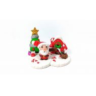 /LadyArtsClayShop Figure Christmas, hand made with polymer clay. Own creation - Decoration, Collector - Christmas ornaments - Gift, Christmas