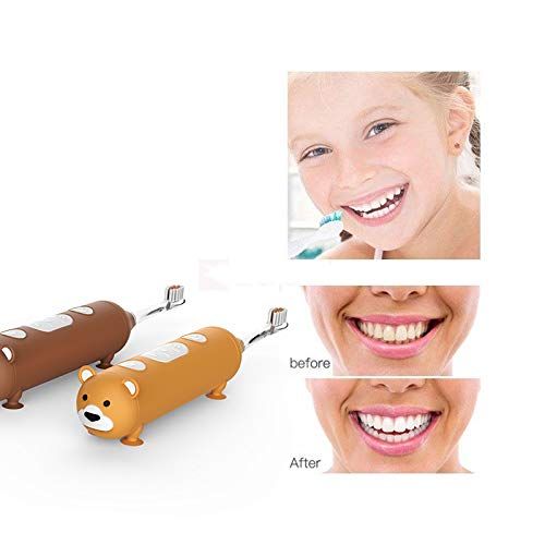  Ladynice Kid Electric Toothbrush, Child Electric Music Toothbrush Kids Electric Rechargeable Power Toothbrush with...