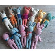 Lafeemimine Cuddly bunnies all colors set of 12 pieces - 100% organic cotton.