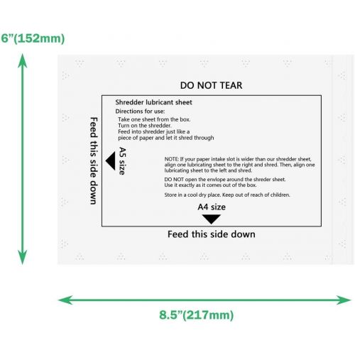  laffeya Shredder Lubricant Sheets & Cross-Cut Paper Shredder (8)